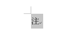 囲い文字が設定されたことを確認してください