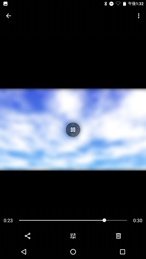 再生画面に切り替わり、再生が開始されます