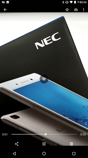 ビデオが再生されます