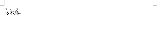 ふりがな（ルビ）が正しく表示されたことを確認してください