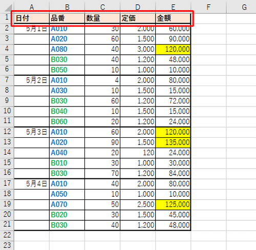 「フィルター」が解除されたことを確認してください