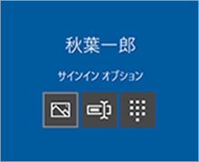 ピクチャパスワードがアクティブになっている場合
