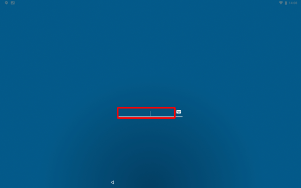 パスワードを入力する際にキーボードが表示されない場合は、入力欄を一度タップするとキーボードが表示されます