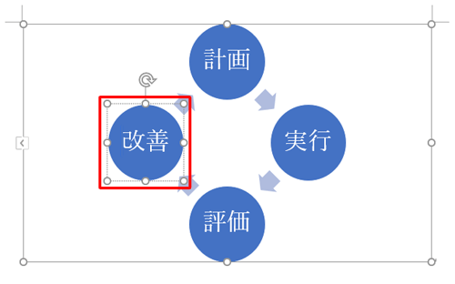 追加したいところの手前の項目をクリックします
