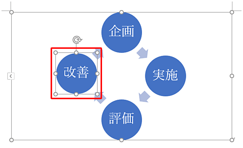 追加したいところの手前の項目をクリックします