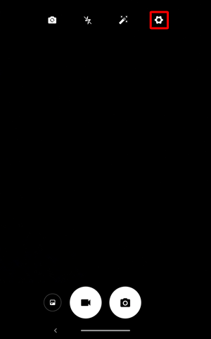 設定メニューを表示するには、「設定」をタップします