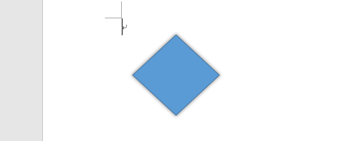 挿入した図形に影が設定されたことを確認してください