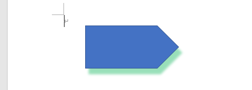 図形に設定された影の位置や色が変更されたことを確認してください