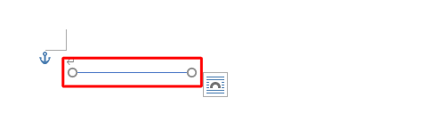 スタイルを変更したい線をクリックし、線の両端に「○」が表示されたことを確認します
