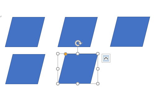 クリックまたはドラッグして必要な数だけ図形を描画します
