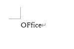 入力時：「OFfice」