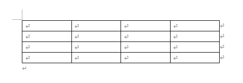 文書内に表が表示されます