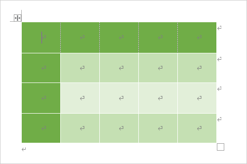 表のデータのみ削除され罫線などが残る
