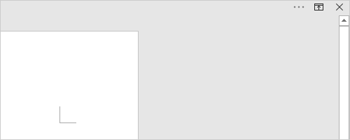 リボンとタブの両方が表示されていない状態