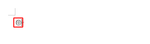 囲い文字が設定されたことを確認してください