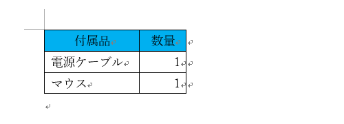 選択したセルが塗りつぶされたことを確認してください