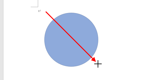 キーボードの「Shift」キーを押しながらドラッグし、希望する大きさになったら、マウスの左ボタンを離してから「Shift」キーを離します