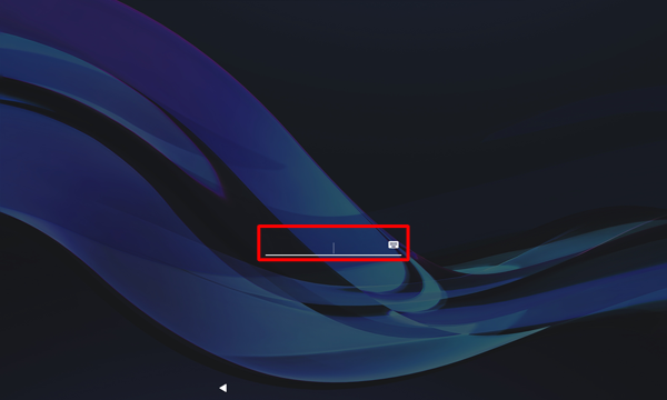 パスワードを入力する際にキーボードが表示されない場合は、入力欄を一度タップするとキーボードが表示されます