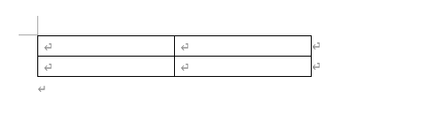 表を作成します
