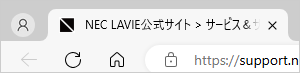 「タブ操作メニュー」が表示されていない場合