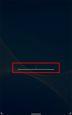 パスワードを入力する際にキーボードが表示されない場合は、入力欄を一度タップするとキーボードが表示されます