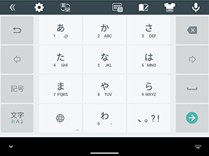 「テンキーボード」配列
