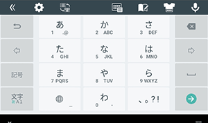「テンキーボード」配列