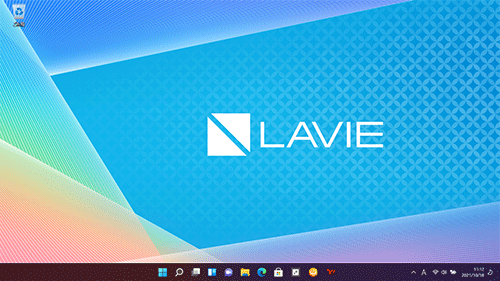 処理が完了したら、デスクトップ画面が表示されます