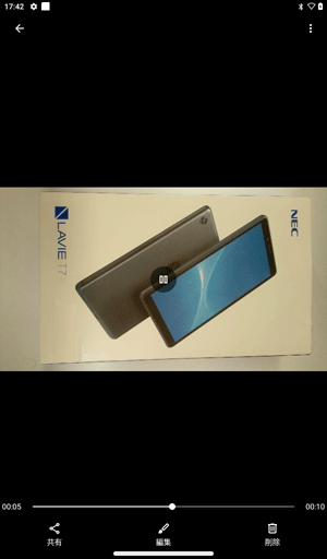 ビデオが再生されます