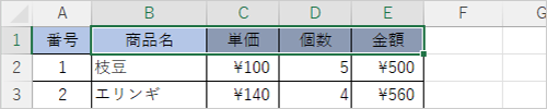 書式貼り付け後