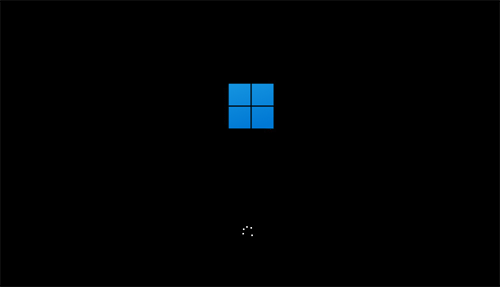 Windowsロゴが表示されたまま停止している場合（一例）