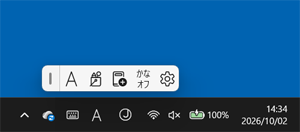 表示された状態