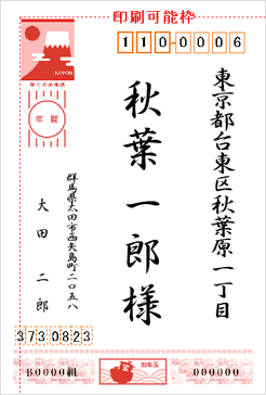 表面の差出人が表示
