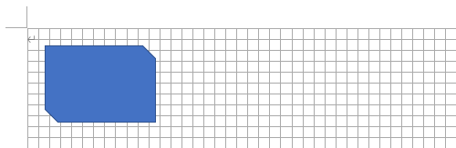 図形の位置が微調整されたことを確認してください
