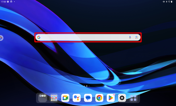 ホーム画面を開き、文字を入力できる任意の個所をタップします