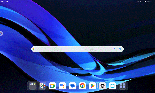 ホーム画面上の何も表示されていない場所を長押しします
