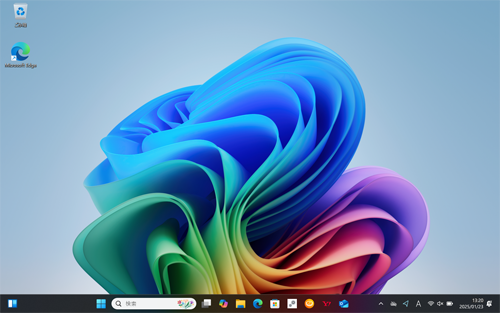 デスクトップ画面が表示されます