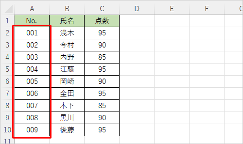 連続データ（一例）