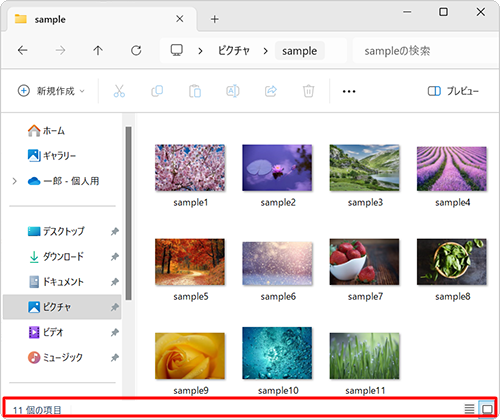 ステータスバーが表示されたことを確認してください