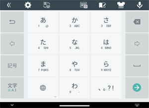 「テンキーボード」配列