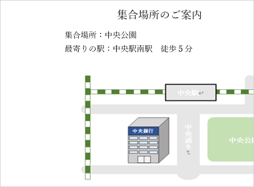 図形の一部が切れて印刷された場合の一例