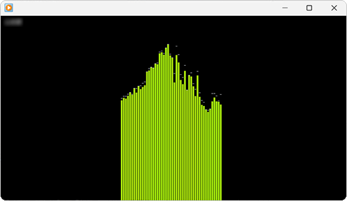プレイビューモードで曲を再生し、視覚エフェクトが変更されていることを確認してください
