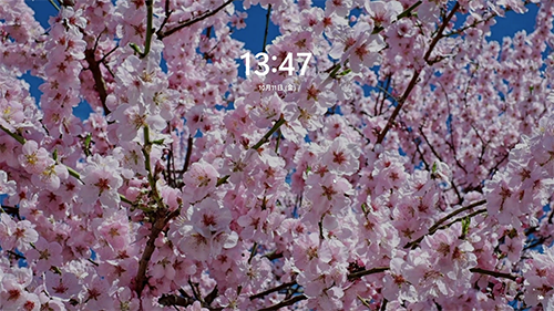 ロック画面の画像が変更されたことを確認してください