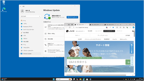 画像ファイルとして保存したい画面を表示します