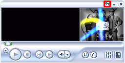 外観（スキン）を元に戻す場合は、「アイコン」（ライブラリに切り替え）をクリックします