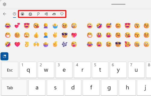 上段のアイコンをクリックすると「絵文字」が切り替わります