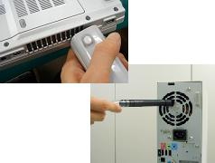 排気口の掃除の仕方のイメージ図