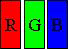 R、G、B点灯