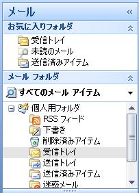 メールフォルダー