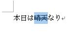 選択した文字列に二重取り消し線が引かれたことを確認してください